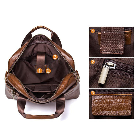 Genuine Leather Messenger Bag